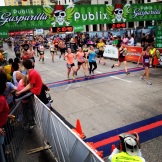 Gasparilla Half Marathon finish- Tampa, FL