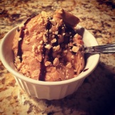 Homemade Chocolate Peanut Butter ice cream